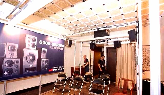 2014台北音響展愷銳展房M&K SOUND旗艦主喇叭S300背板